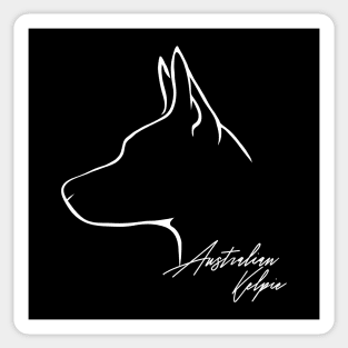 Proud Australian Kelpie profile dog lover gift Sticker